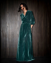 Velevteen velvet wrap dress